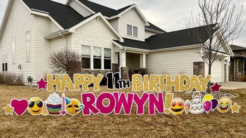 birthday signs west des moines