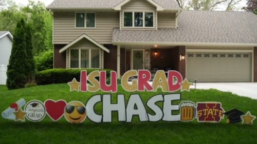 graduation signs west des moines
