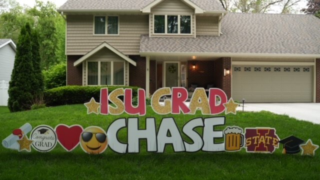 graduation yard sign